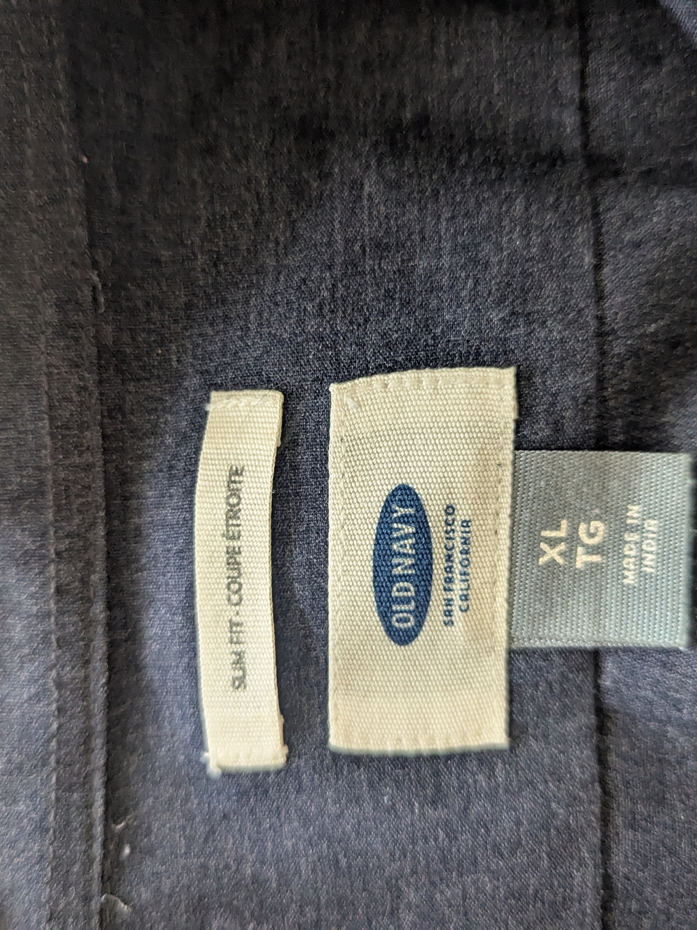 Old Navy Men’s Slim Fit Dark Blue Button Up
